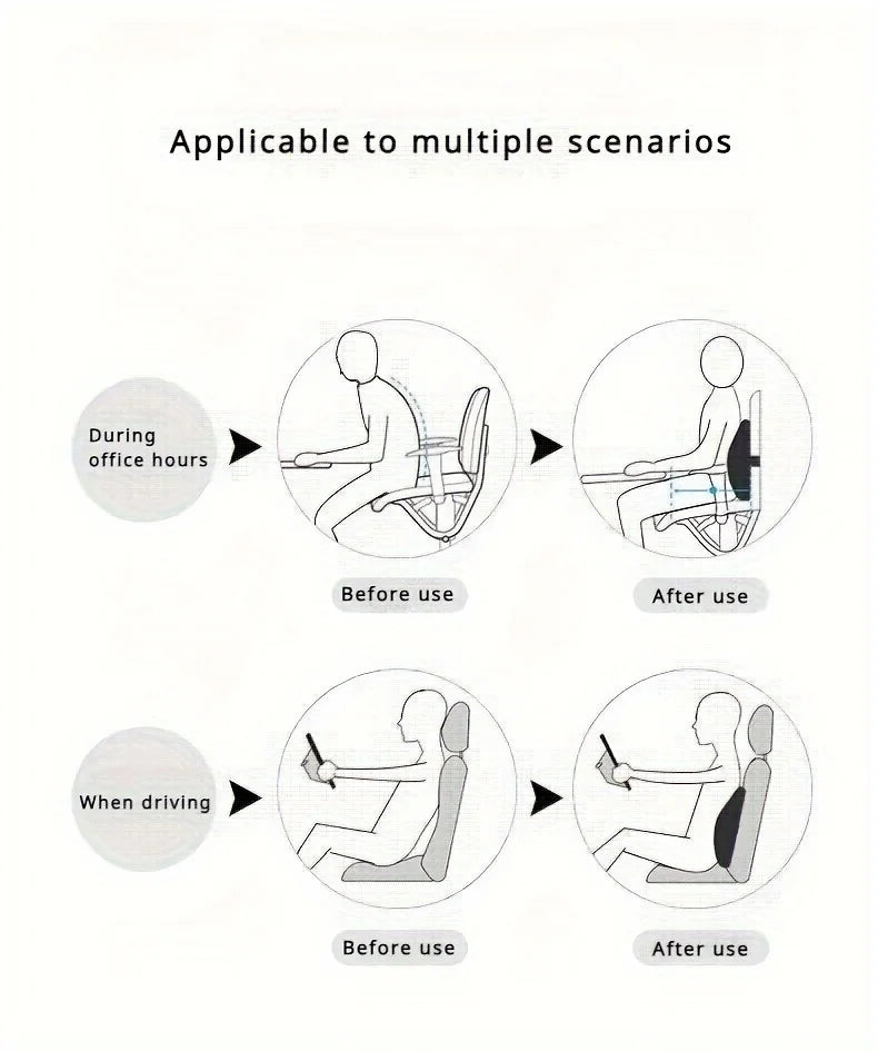 The ErgoVertebra™ 2-in-1 Complete Posture Support Kit